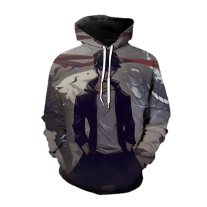 Solo Leveling Domain of the Monarch Jin-Woo Hoodie XS Official Solo Leveling Merch