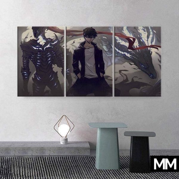 Solo Leveling Sung Jin-woo Monarch Wall Art S Official Solo Leveling Merch