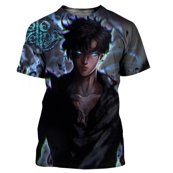 Solo Leveling Sung Jin-Woo 3D T-Shirt XS Official Solo Leveling Merch