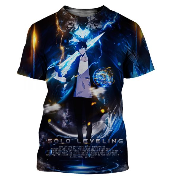 Solo Leveling Sung Jin-Woo Artistic T-Shirt XS Official Solo Leveling Merch
