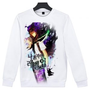 Solo Leveling Off White 3D Sweatshirt XS Official Solo Leveling Merch