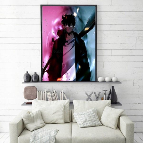 Sung Jin Woo Anime Solo Leveling Poster 15 x 20 cm  No Frame Official Solo Leveling Merch