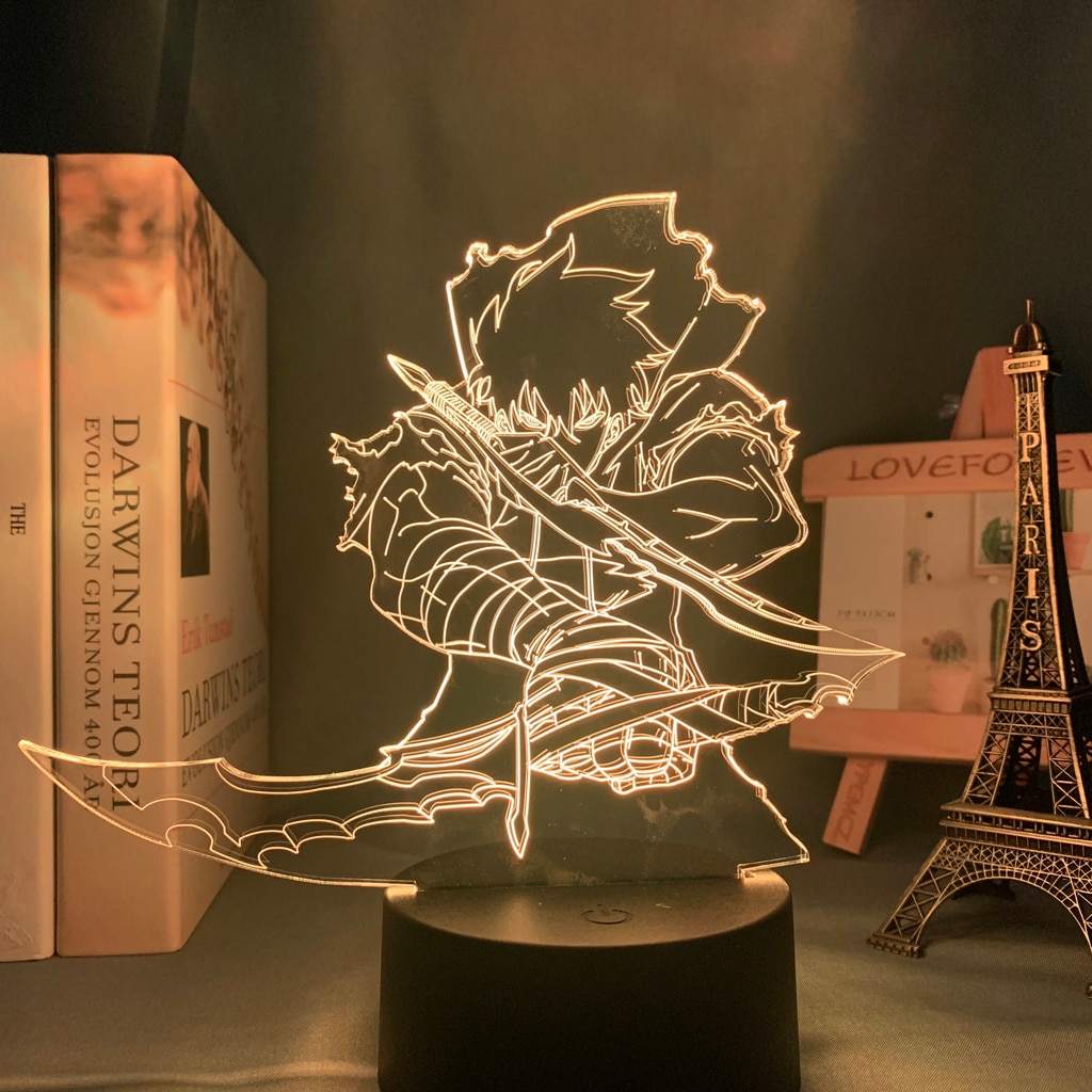 Buy Anime Jujutsu Kaisen Satoru Gojo lamp Cool 3D Illusion Night Lamp Home  Room Decor Upward Lighting Acrylic LED Light Xmas Gift Otaku Glow Desktop  Lamps HOICHAN (16 Colors with Remote) Online