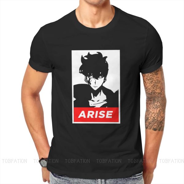 Arise OBEY Variant O Neck TShirt Solo Leveling Anime Fabric Original T Shirt Men Clothes Individuality - Solo Leveling Merch Store
