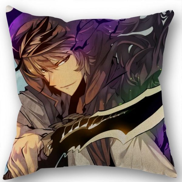 Custom Square Pillowcase Anime Solo Leveling Cotton Linen Pillow Cover Zippered 45x45cm One Sides DIY Gift - Solo Leveling Merch Store