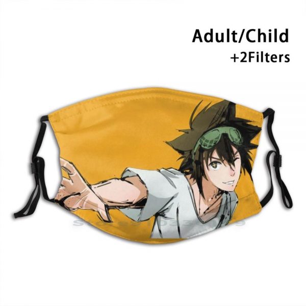 Jin Mori Yellow Shirt Reusable Mouth Face Mask With Filters Kids God Of Highschool Mori Solo - Solo Leveling Merch Store