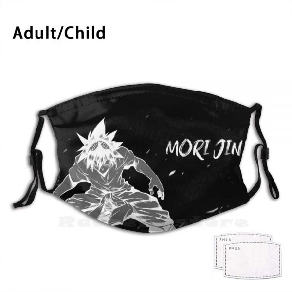 Mori Jin Black Poster Funny Print Reusable Filter Face Mask God Of Highschool Mori Solo Leveling - Solo Leveling Merch Store