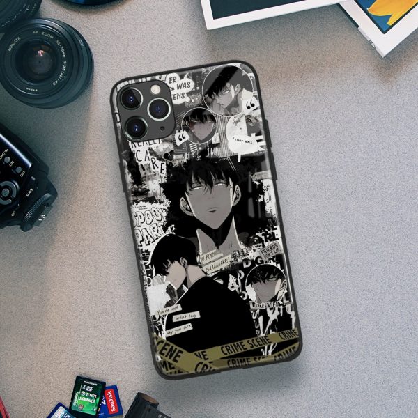 Solo Leveling Sung Jin Woo Glass Soft Silicone Phone Case FOR IPhone SE 7 8 Plus 3 - Solo Leveling Merch Store