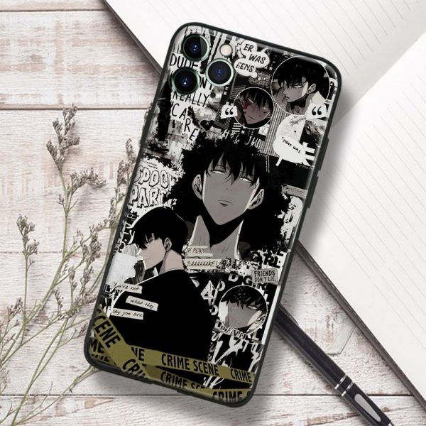 Solo Leveling Sung Jin Woo Glass Soft Silicone Phone Case FOR IPhone SE 7 8 Plus - Solo Leveling Merch Store