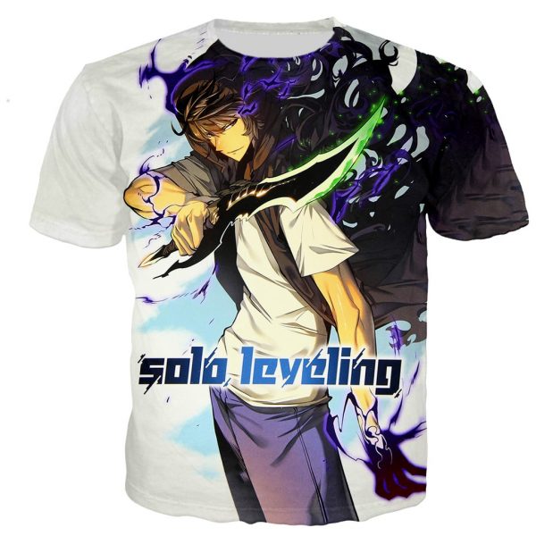 Solo Leveling T Shirts Men women 3D Solo Leveling Printed T shirt Casual Harajuku T Shirts - Solo Leveling Merch Store
