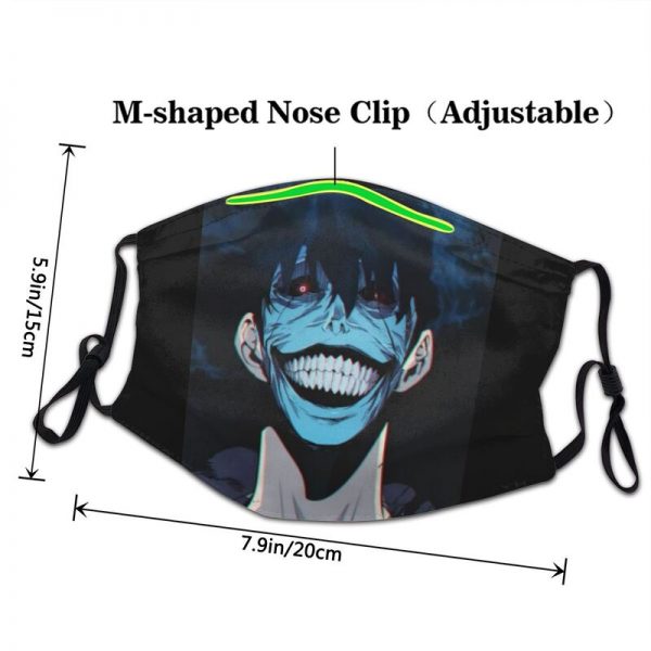 The Smiley Face Sung Jin Woo Mask Anti Dust Reusable Solo Leveling Face Mask Protection Cover 2 - Solo Leveling Merch Store