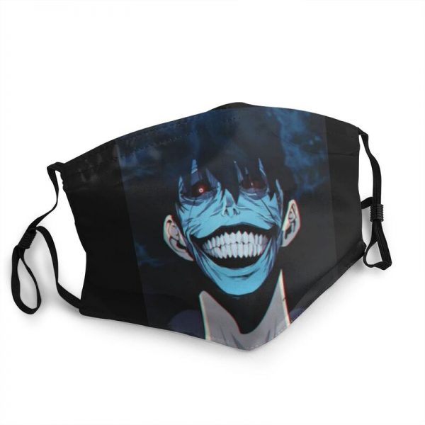 The Smiley Face Sung Jin Woo Mask Anti Dust Reusable Solo Leveling Face Mask Protection Cover - Solo Leveling Merch Store