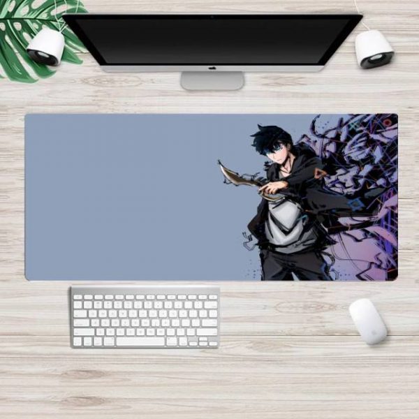 solo leveling DIY Design Pattern Game mousepad XL Large Gamer Keyboard PC Desk Mat Takuo - Solo Leveling Merch Store