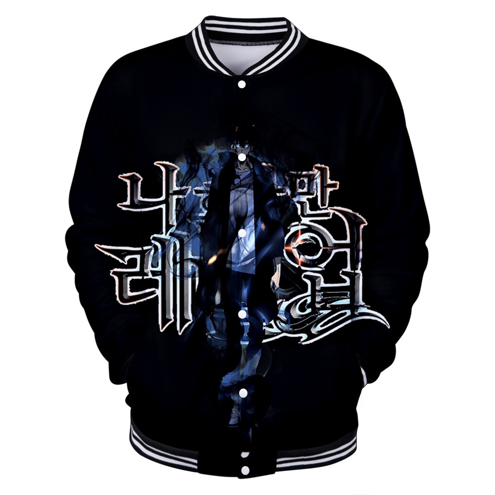 Solo Leveling Jacket 3D Unisex Tracksuit Baseball Jackets Women Men Harajuku Streetwear 2021 Korean Anime Clothes Plus Size
