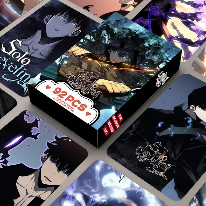 92PCS Set Anime Solo Leveling Cards LOMO Card Photocard For Fans Collection Gift - Solo Leveling Merch Store